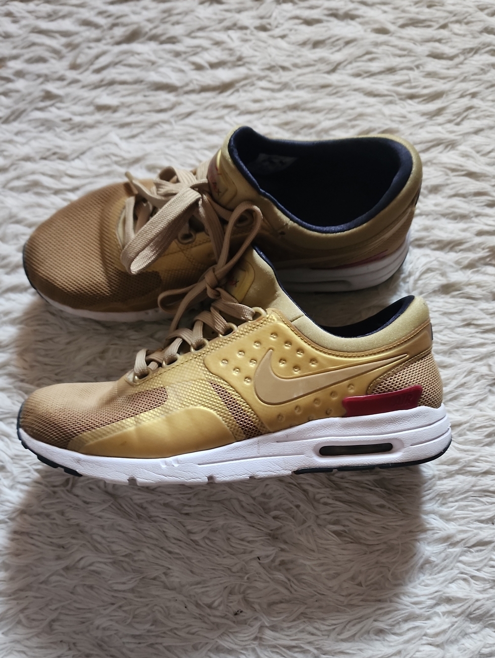 Gold Nike Air Max Womens 7.5